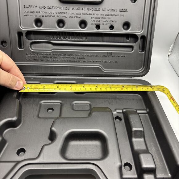 Springfield Armory XD-9 Factory Hard Plastic Pistol Empty Case Box Black - Picture 11 of 15